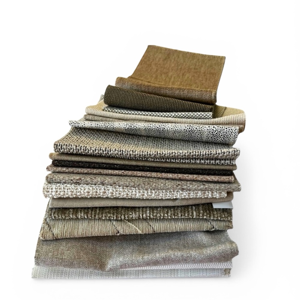 20 Designer Upholstery Fabric Remnants Neutral Beige | Quilting Craft Textile